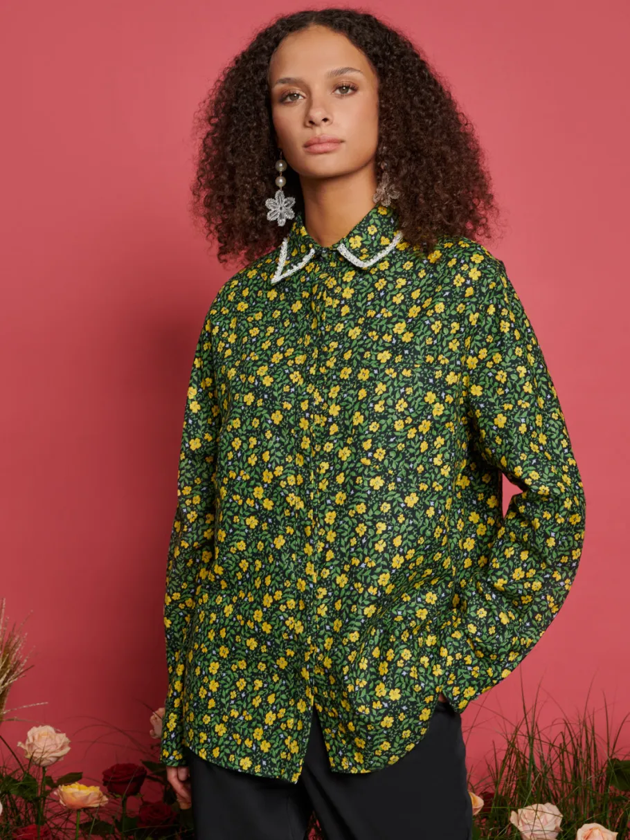 Sister Jane Canter Floral Embellished Shirt | Women Tops