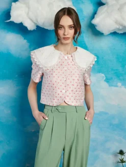 Sister Jane Canter Jacquard Bow Top | Women Tops