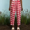 Sister Jane Combine Gingham Belted Trousers | Women Bottoms