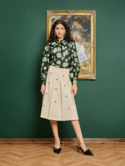 Sister Jane DREAM Rococo Embellished Pleated Skirt | Women Bottoms | Dream