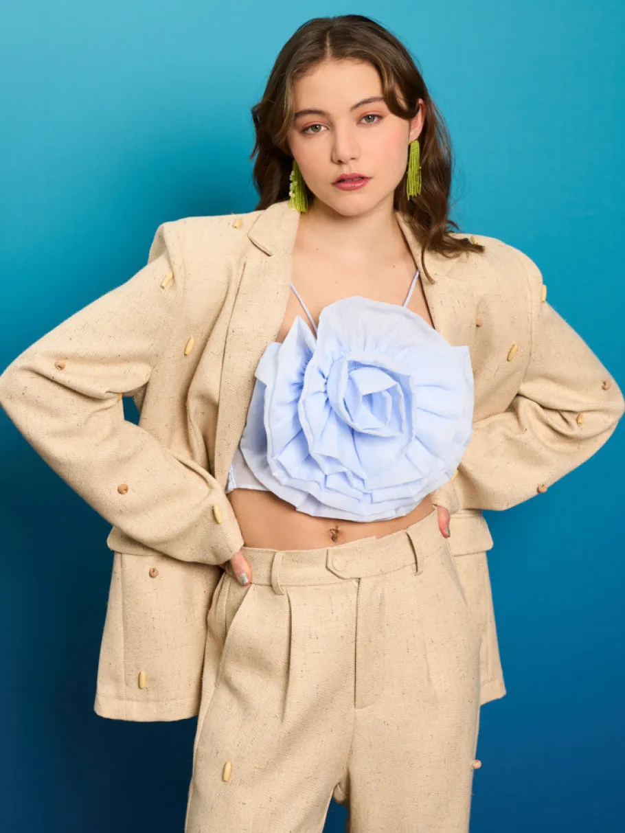 Sister Jane Dylan Bead Single Breasted Blazer | Women Jackets | Jackets