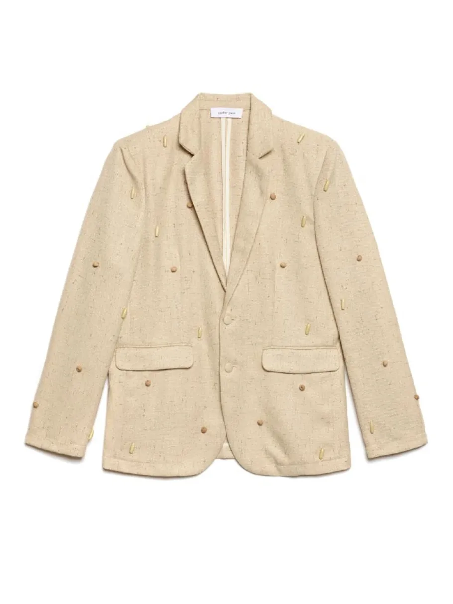 Sister Jane Dylan Bead Single Breasted Blazer | Women Jackets | Jackets