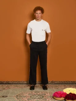 Sister Jane Dylan Bead Trim Trousers | Women Bottoms | Trousers