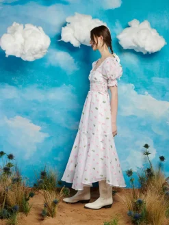 Sister Jane Folk Bow Jacquard Dress | Women Dresses