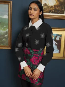 Sister Jane Galaxy Embroidered Shirt | Women Tops