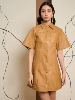 Sister Jane Ghospell Alexa PU Mini Dress | Women Dresses | Ghospell