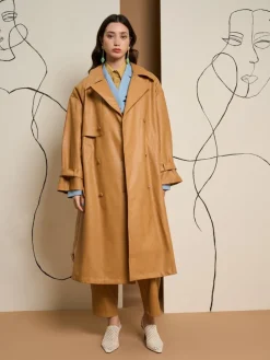 Sister Jane Ghospell Alexa PU Trench Coat | Women Jackets | Ghospell