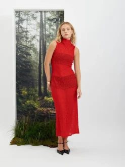 Sister Jane Ghospell Allegra Sheer Midi Dress | Women Dresses | Ghospell