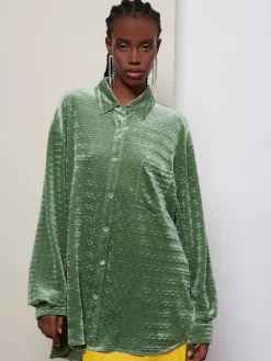 Sister Jane Ghospell Arden Velvet Shirt | Women Tops | Ghospell