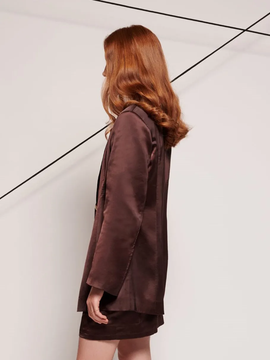 Sister Jane Ghospell Brenner Satin Blazer | Women Jackets | Ghospell