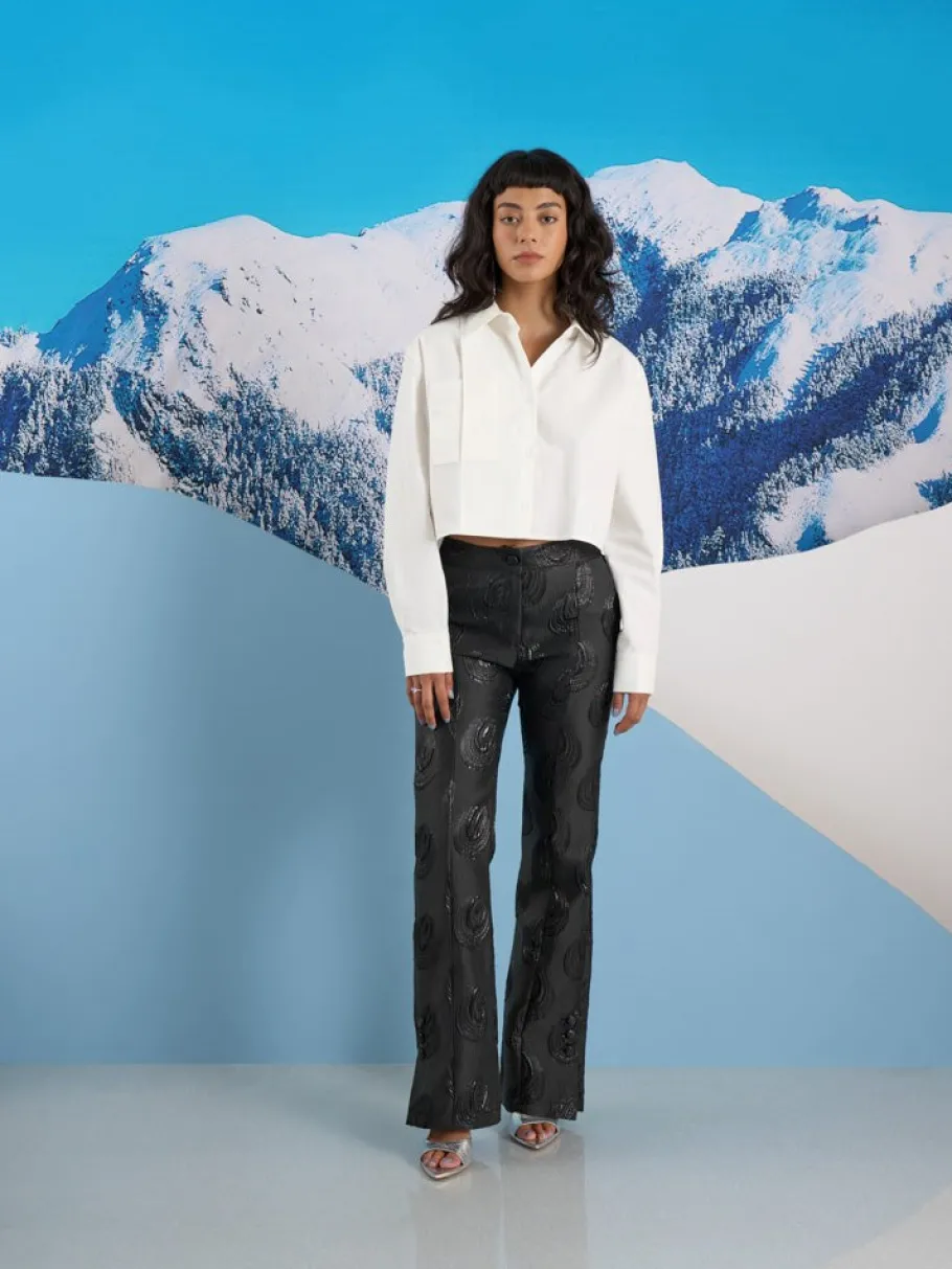 Sister Jane Ghospell Domino Jacquard Trousers | Women Bottoms | Ghospell