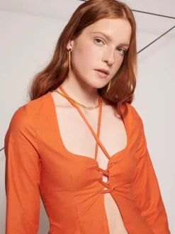 Sister Jane Ghospell Elm Tie Front Top | Women Tops | Ghospell