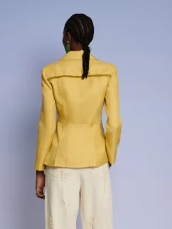 Sister Jane Ghospell Priya Fray Fitted Blazer | Women Jackets | Ghospell