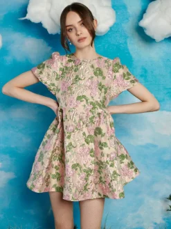 Sister Jane Mountain Song Jacquard Mini Dress | Women Dresses
