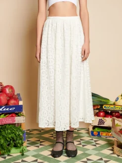 Sister Jane Vanilla Lace Midi Skirt | Women Bottoms