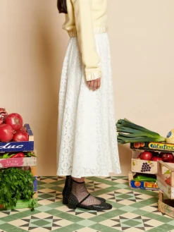Sister Jane Vanilla Lace Midi Skirt | Women Bottoms